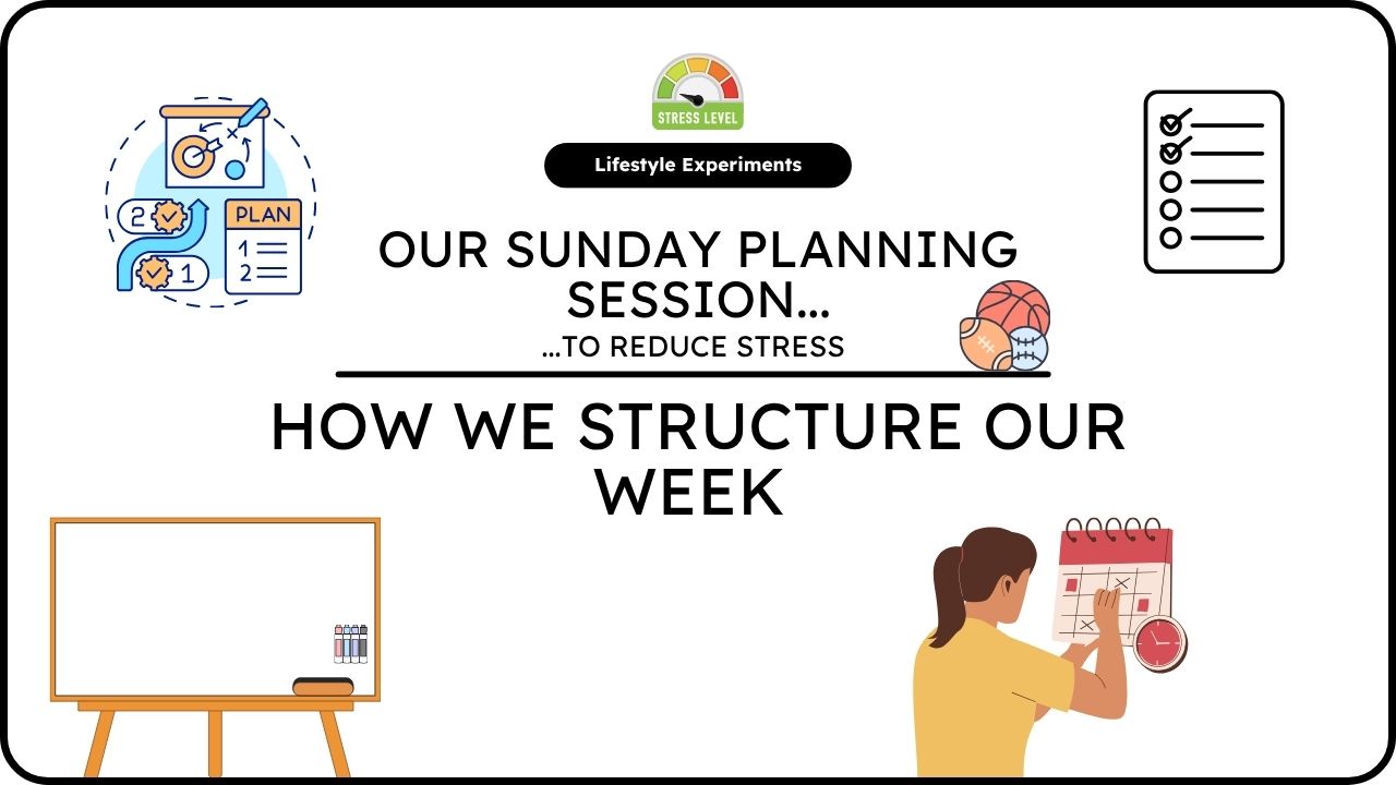 Our Sunday Planning Session: How We Structure Our Week to Reduce Stress