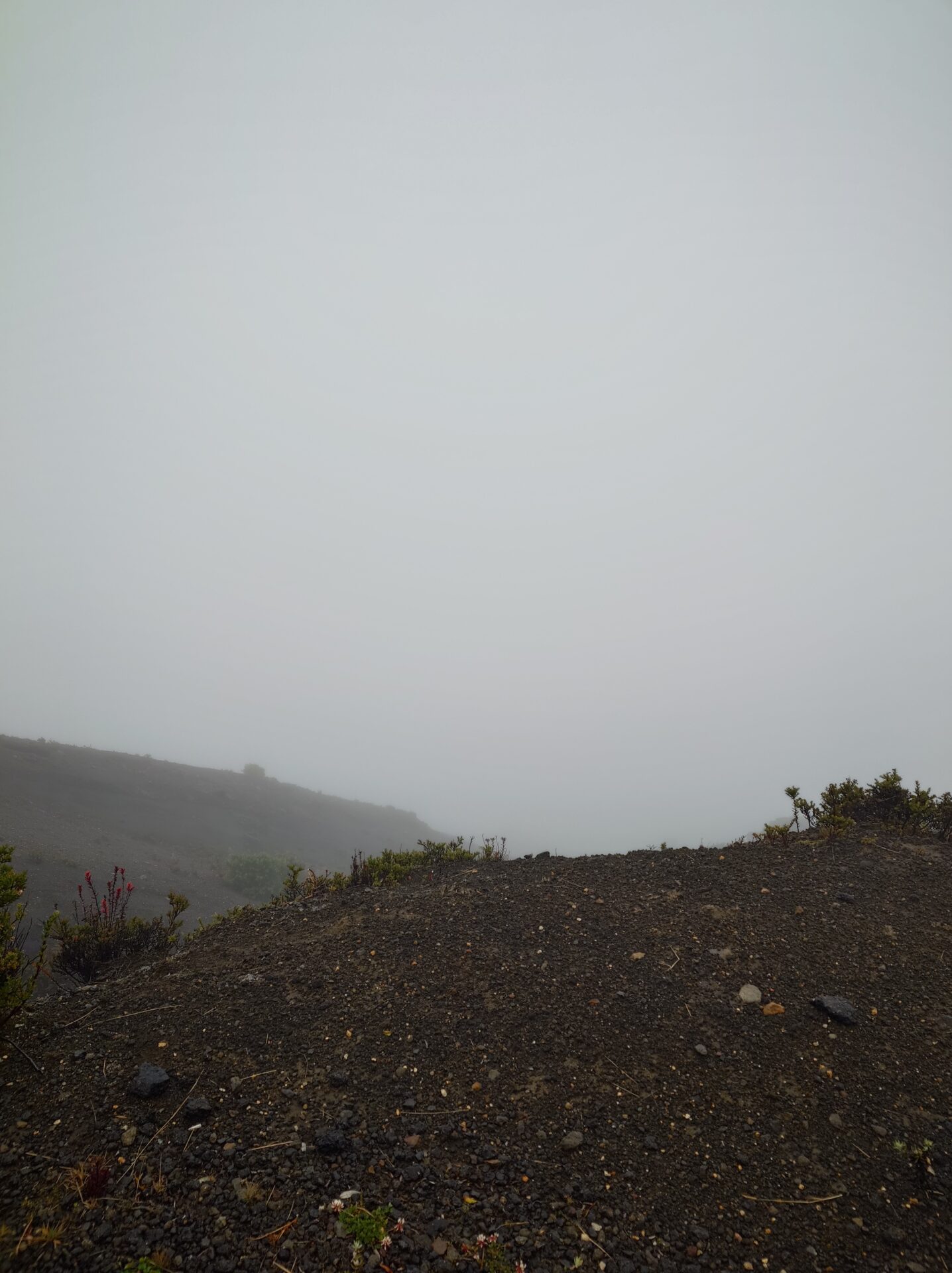Foggy weather at Volcano Irazu, Costa Rica